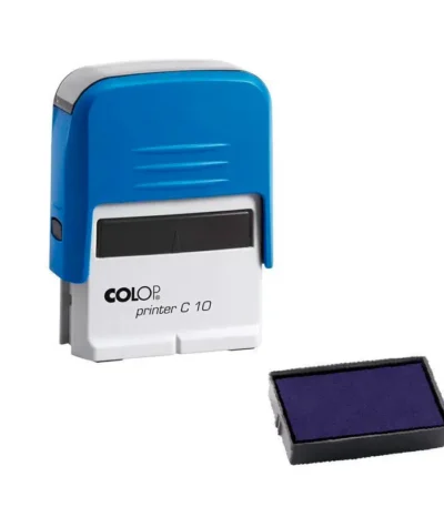 Colop Printer C10 Mavi Kasa Mavi Kece 10x27 mm Kase