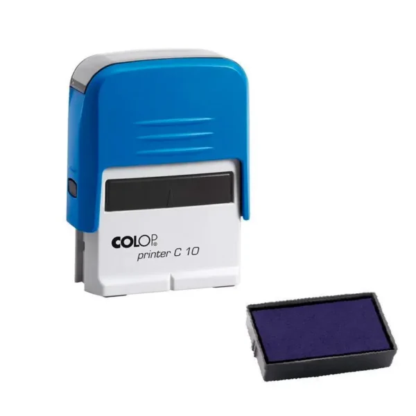 Colop Printer C10 Mavi Kasa Mavi Kece 10x27 mm Kase