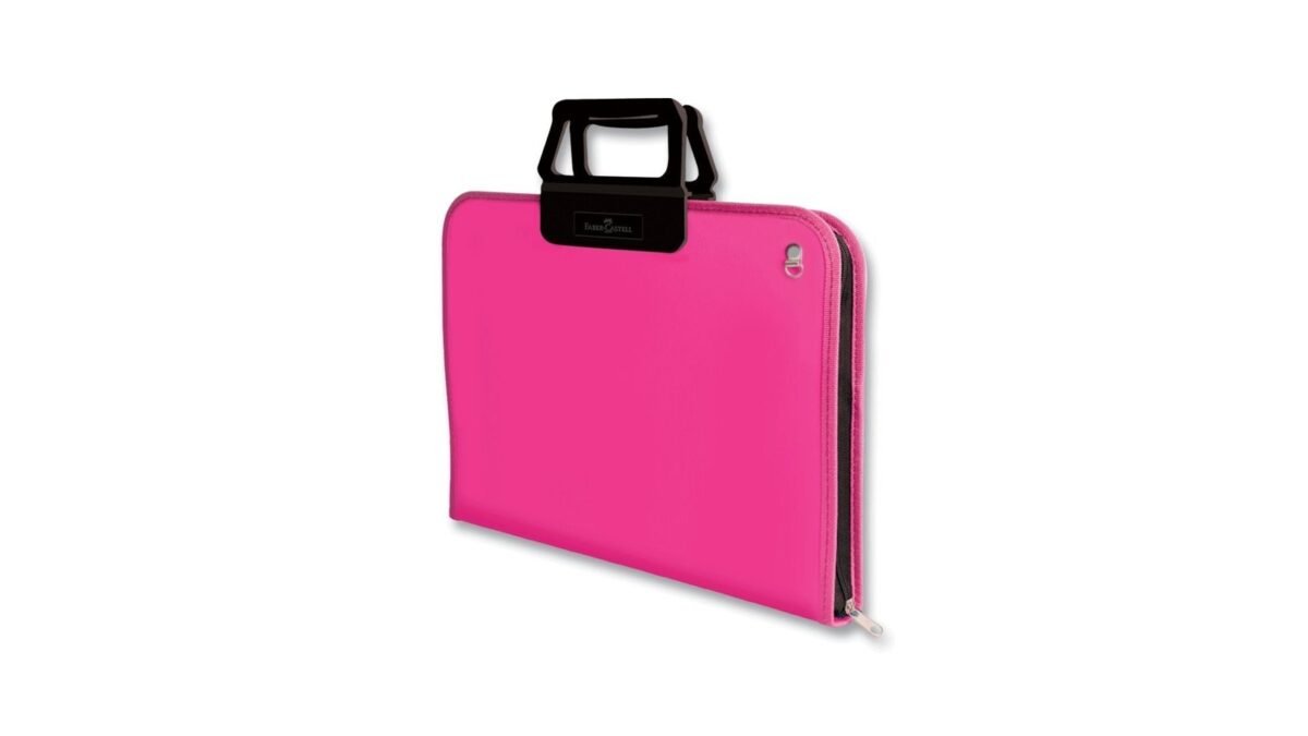 FABER CASTELL PROJE CANTASI 38X55 PEMBE - Görsel 1