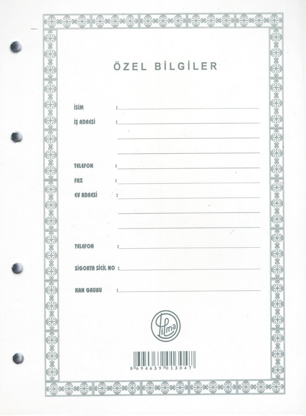 DILMAN CARI HESAP YEDEGI A5  - Görsel 1