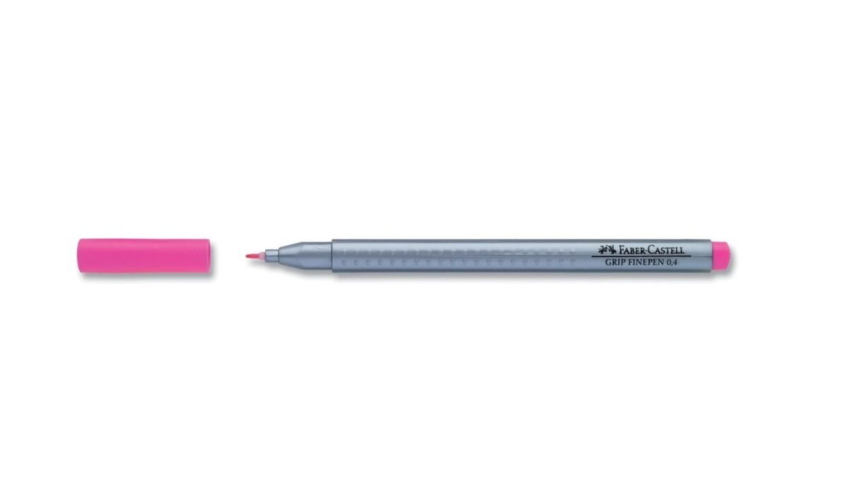 FABER CASTELL GRIP FINEPEN 0.4mm PEMBE - Görsel 1