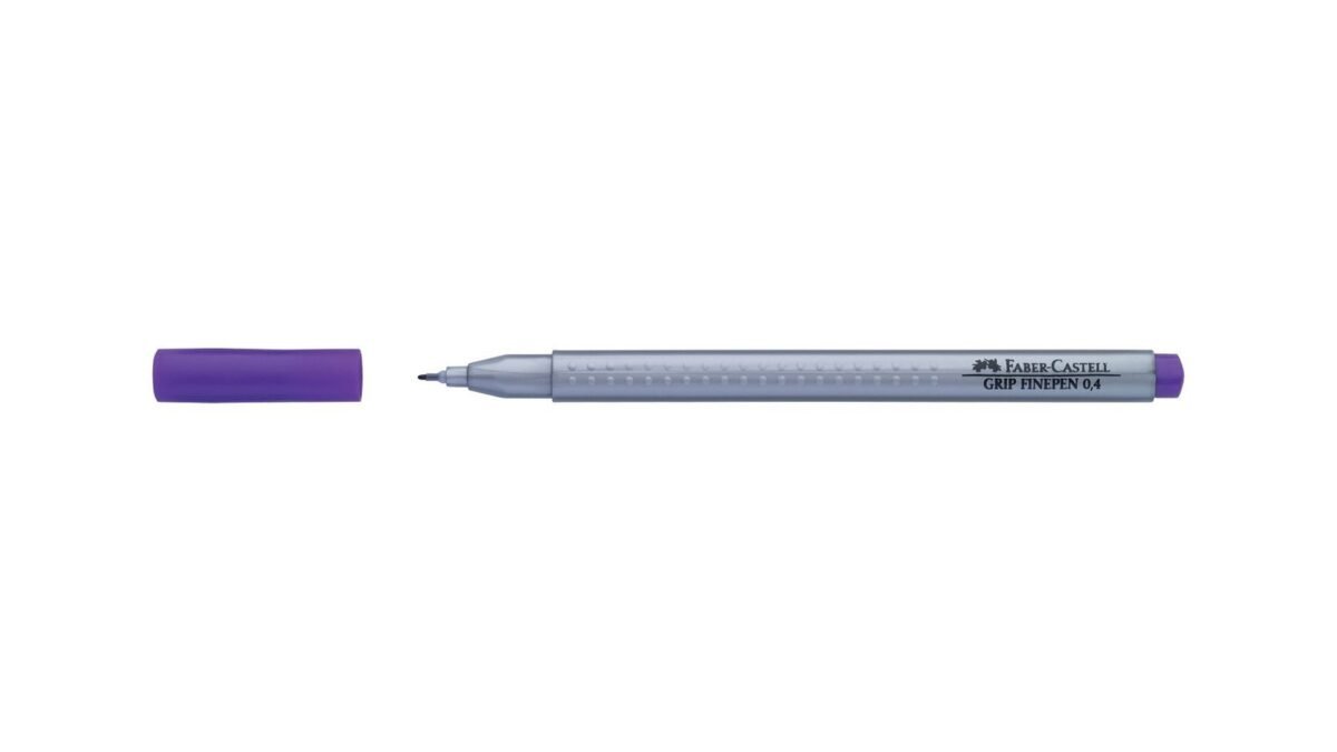 FABER CASTELL GRIP FINEPEN 0.4mm MOR - Görsel 1