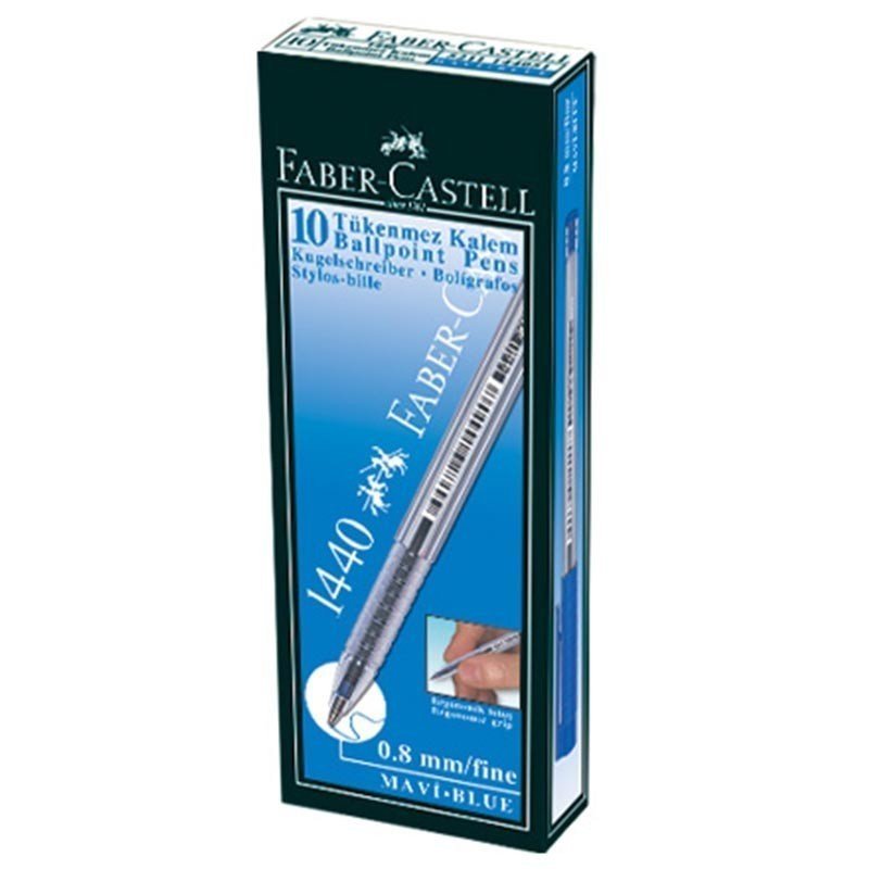 31792 FABER CASTELL TUKENMEZ KAL.1440 MAVI 10LU - Görsel 1