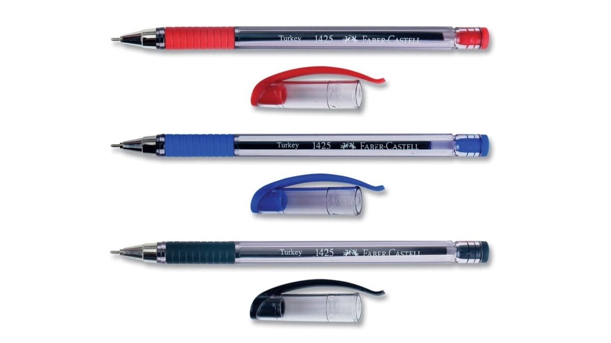 FABER CASTELL TUKENMEZ KALEM 1425 MAVI - Görsel 1