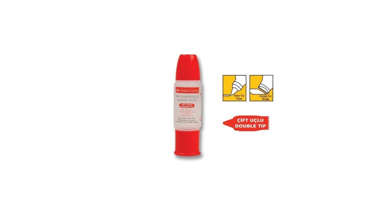 FABER CASTELL CIFT TARAFLI SIVI YAPISTIRICI 28gr  - Görsel 1