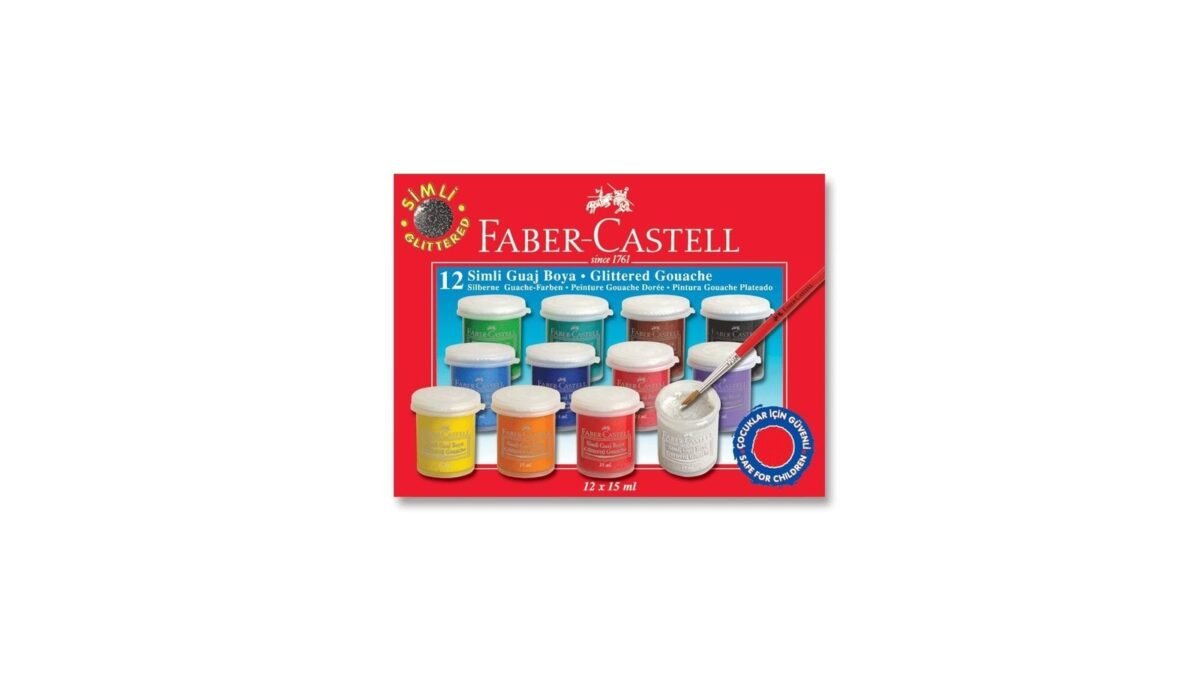 FABER CASTELL GUAJ BOYA SIMLI 12LI - Görsel 1