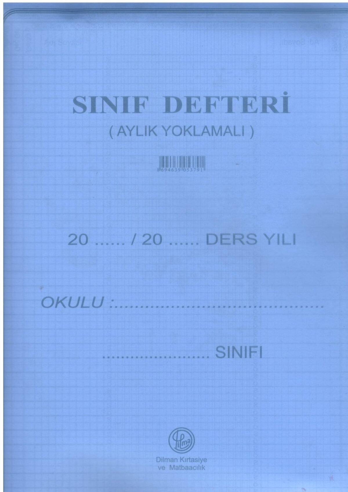 DILMAN SINIF DEFTERI AYLIK YOKLAMALI - Görsel 1