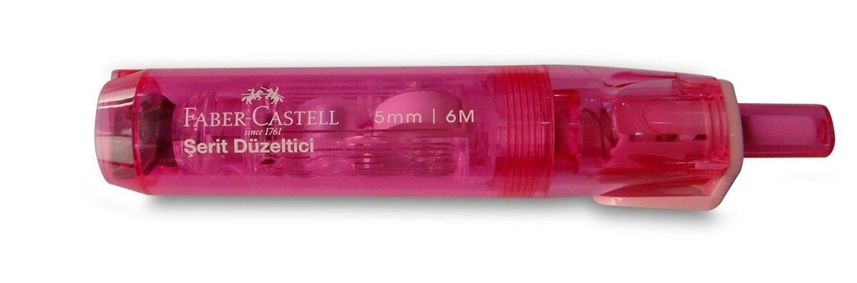 FABER CASTELL BLS. KALEM SERIT DUZLESTIRICI PEMBE+ - Görsel 1