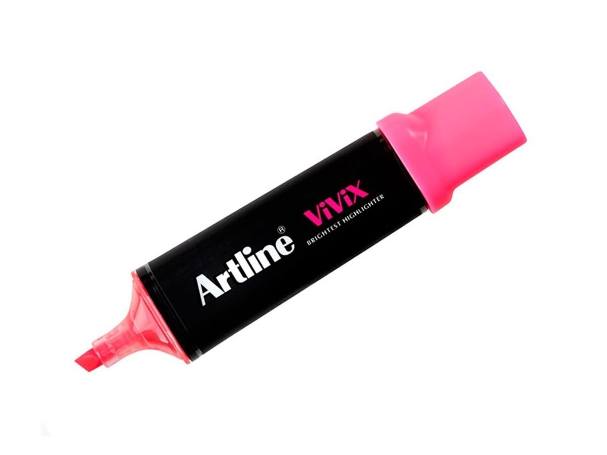 ARTLINE VIVIX 670 LIKID FOSFORLU KALEM PEMBE - Görsel 1