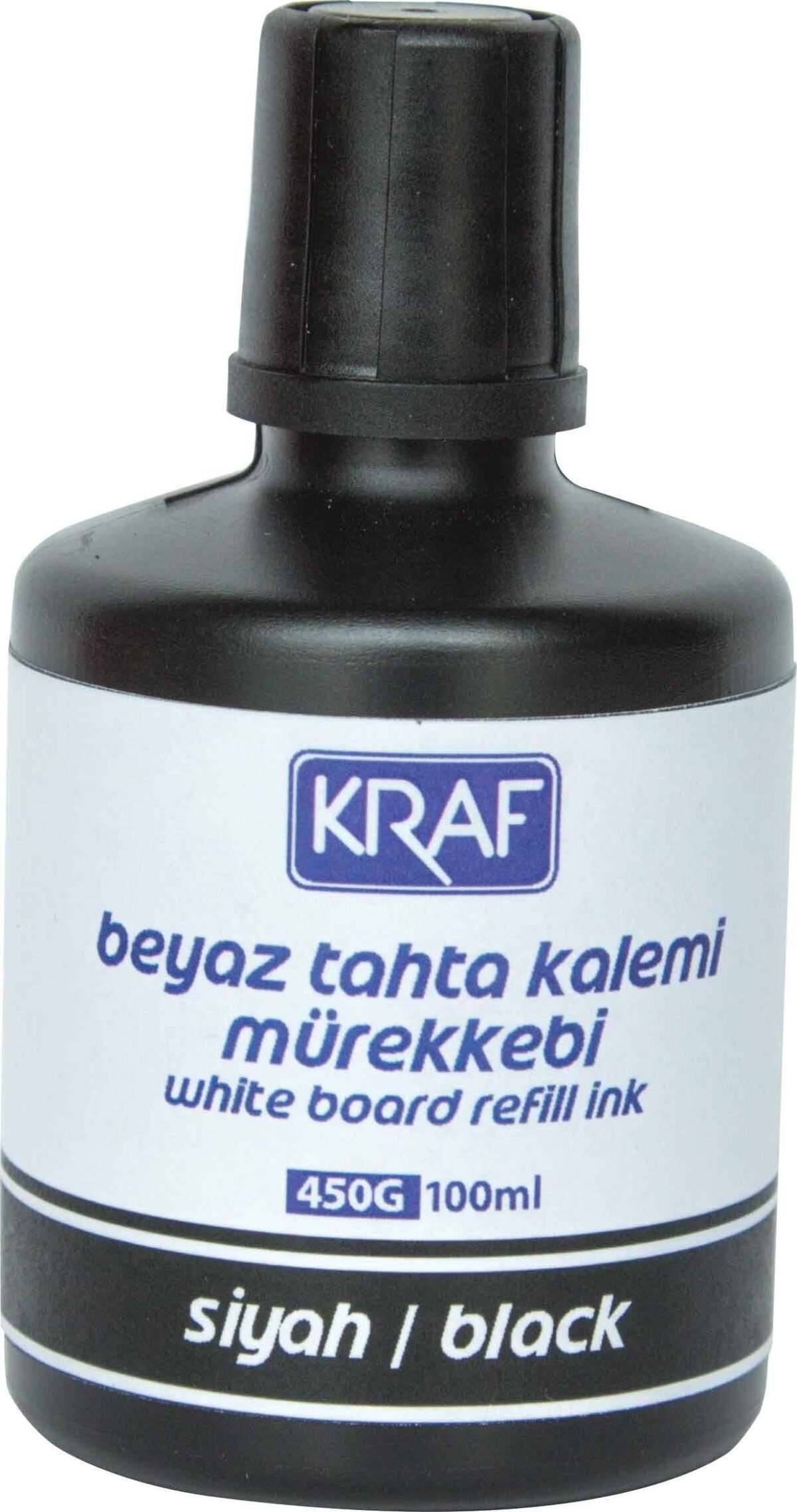 KRAF BEYAZ TAHTA KALEM MUREKKEBI 100ML SIYAH  - Görsel 1