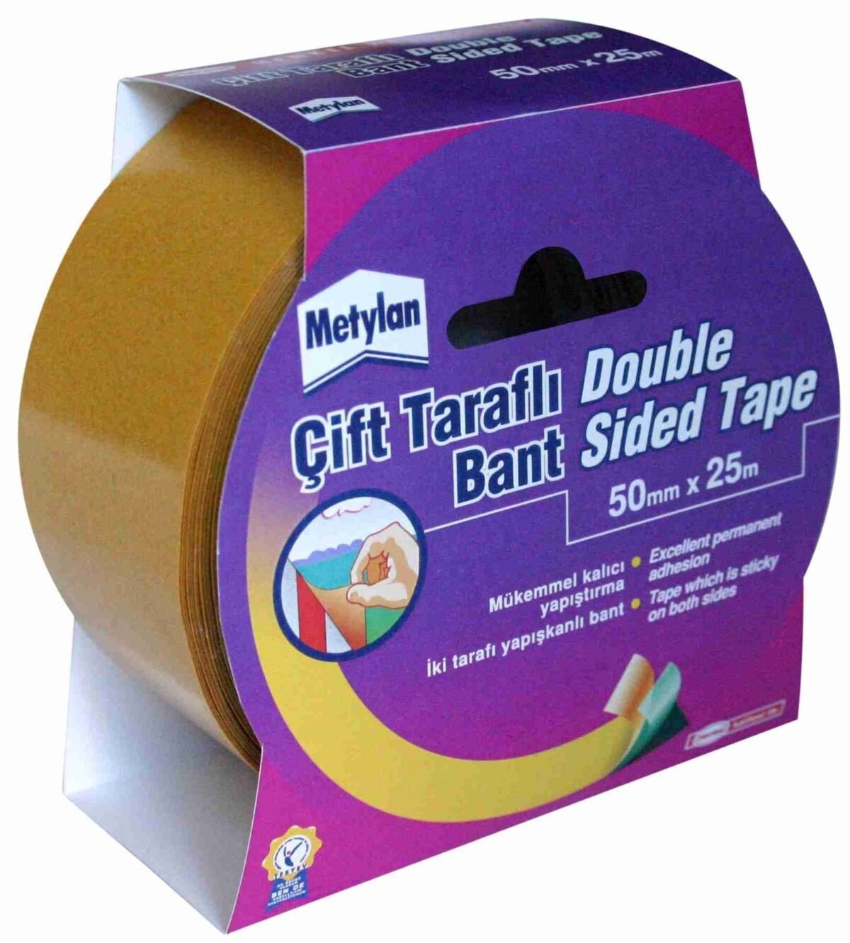 PATTEX CIFT TARAFLI SEFFAF BANT 50X25  - Görsel 1