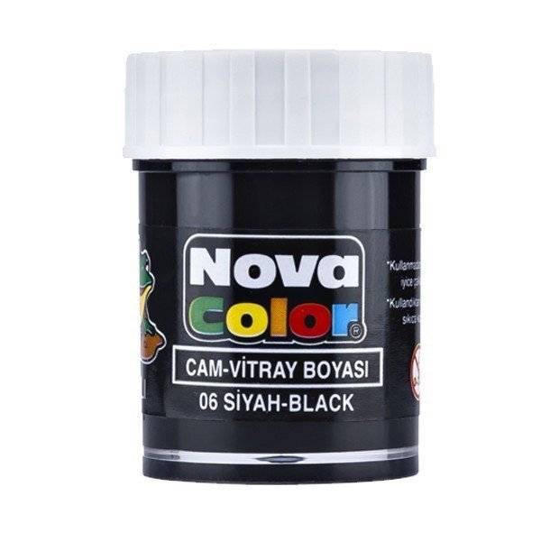 35516 NOVA COLOR SU BAZLI CAM BOYASI SISE SIYAH - Görsel 1