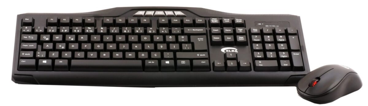 ELBA EC-266 Q USB KABLOSUZ SIYAH KLAVYE-MOUSE - Görsel 1
