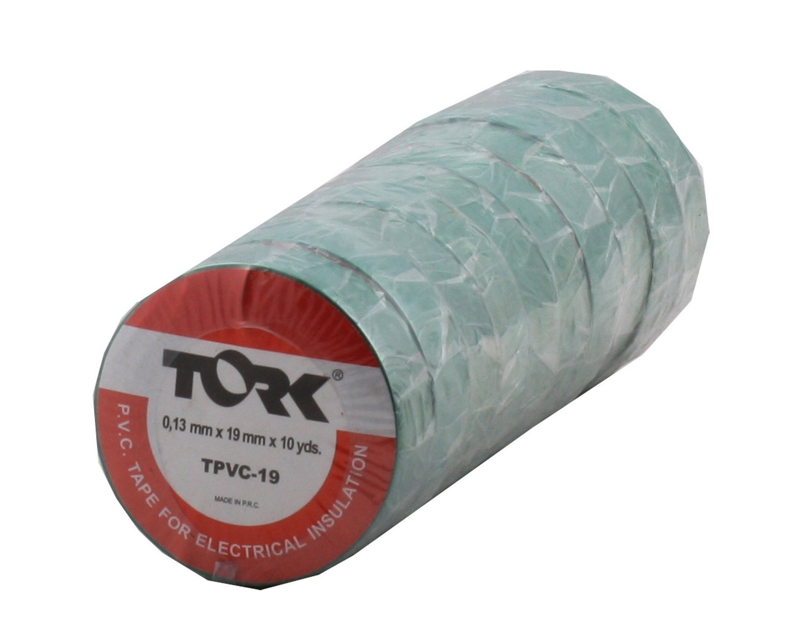 35936 TORK 19MM 10MT YESIL ELEK.BANT - Görsel 1