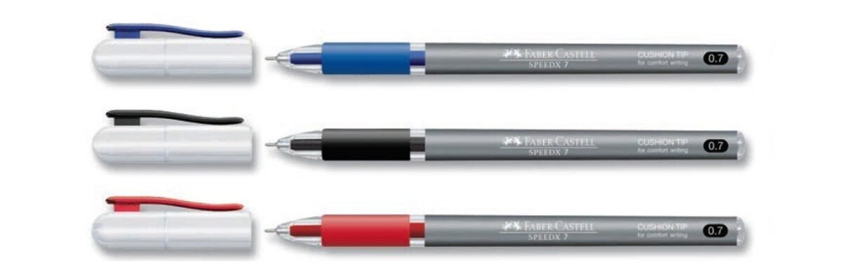 FABER CASTELL SPEEDX TUKENMEZ KALEM 0.7 MAVI - Görsel 1