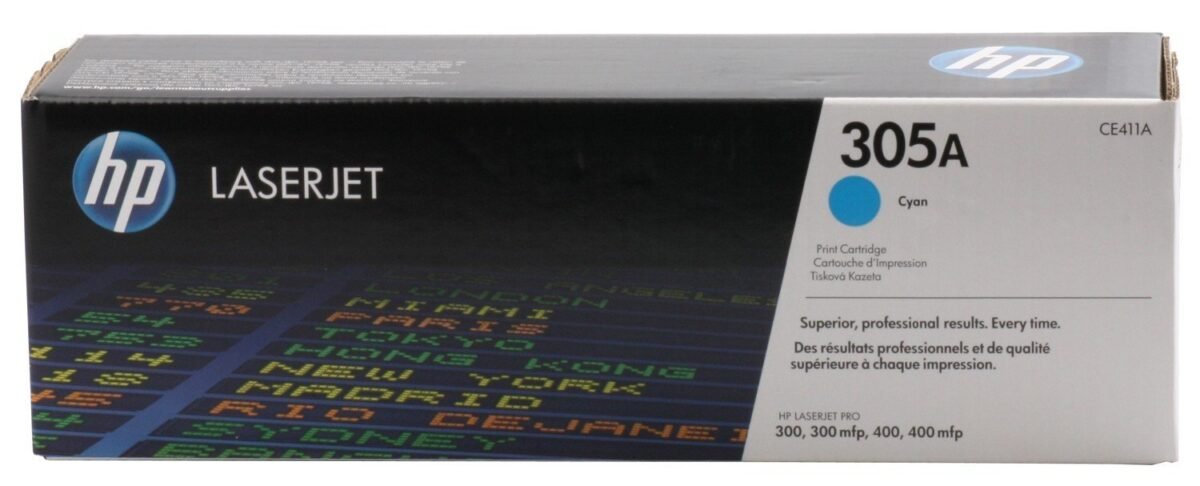 HP CE411A (305) MAVI TONER ORJINAL - Görsel 1