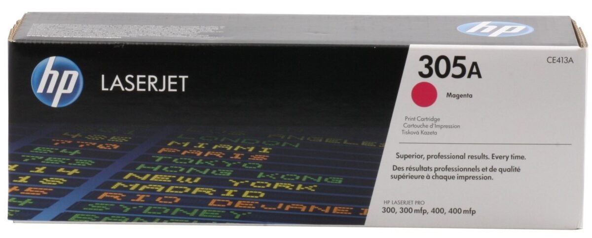 HP CE413A (305A) KIRMIZI TONER ORJINAL - Görsel 1