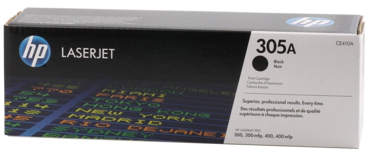 HP CE410A (305A) SIYAH TONER ORJINAL - Görsel 1