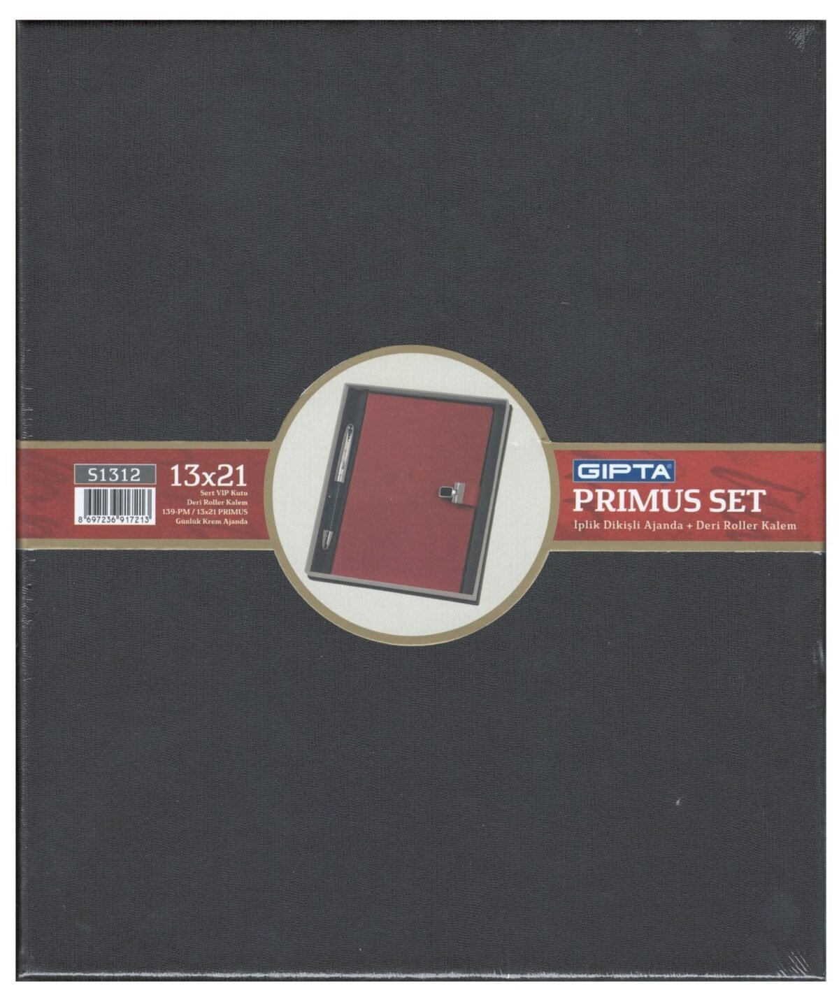 GIPTA PRIMUS SET 13X21 GUNLUK AJANDA+DERI KALEM - Görsel 1