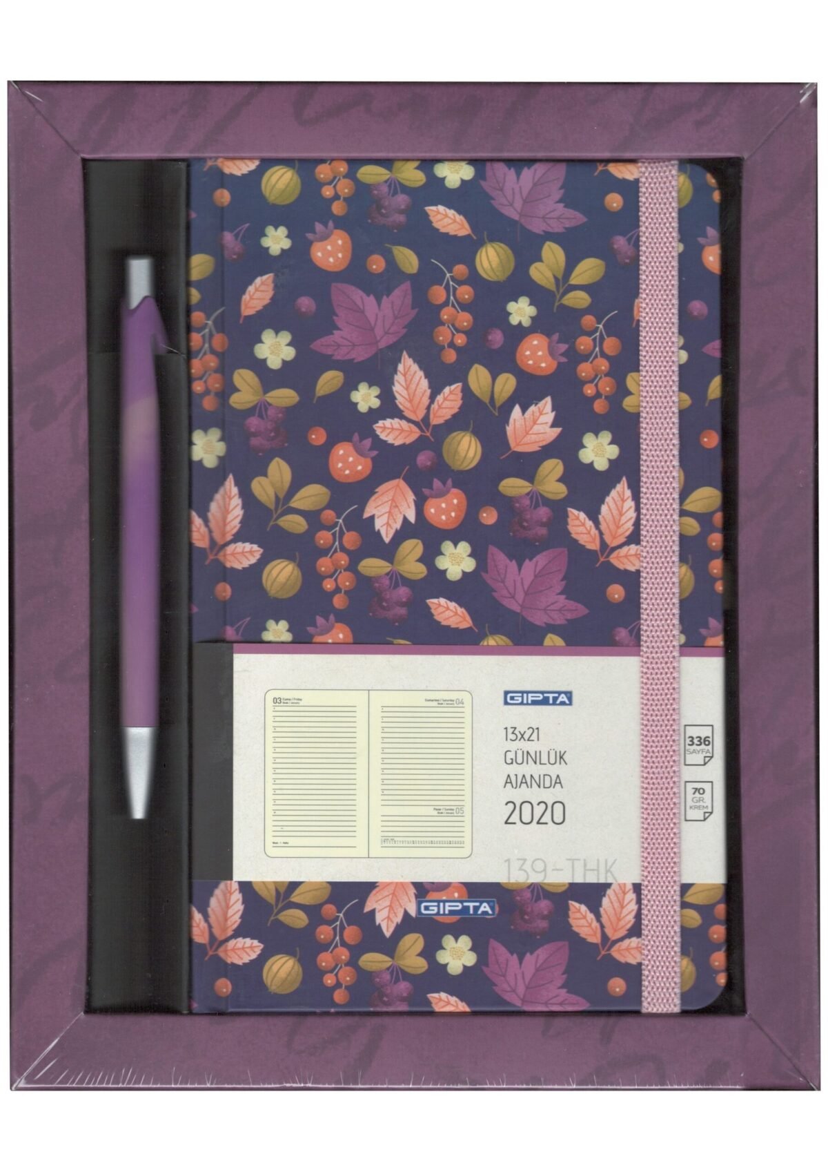 GIPTA 100 THINGS SET 13X21 GUNLUK AJANDA+T.PEN KA - Görsel 1