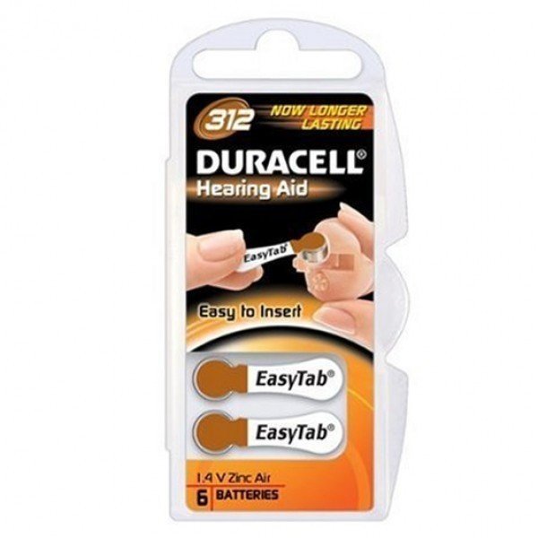 36632 DURACELL 312 ACTIVAIR HEARING 6LI KULAKLIK PILI - Görsel 1