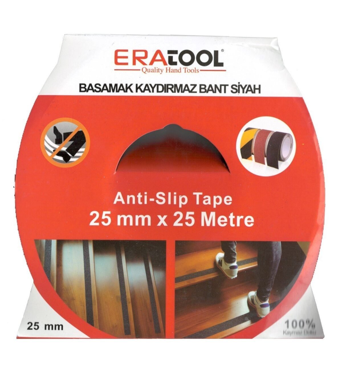 ERA KAYDIRMAZ BANT 25MMx25MM SIYAH - Görsel 1