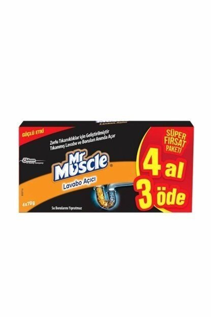 36904 MR MUSCLE LAVABO ACICI 4X50 GR 4AL3ODE - Görsel 1