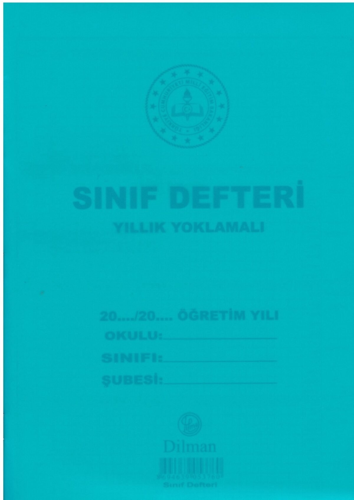 DILMAN SINIF DEFTERI YILLIK YOKLAMALI PP KAPAK 8 D - Görsel 1