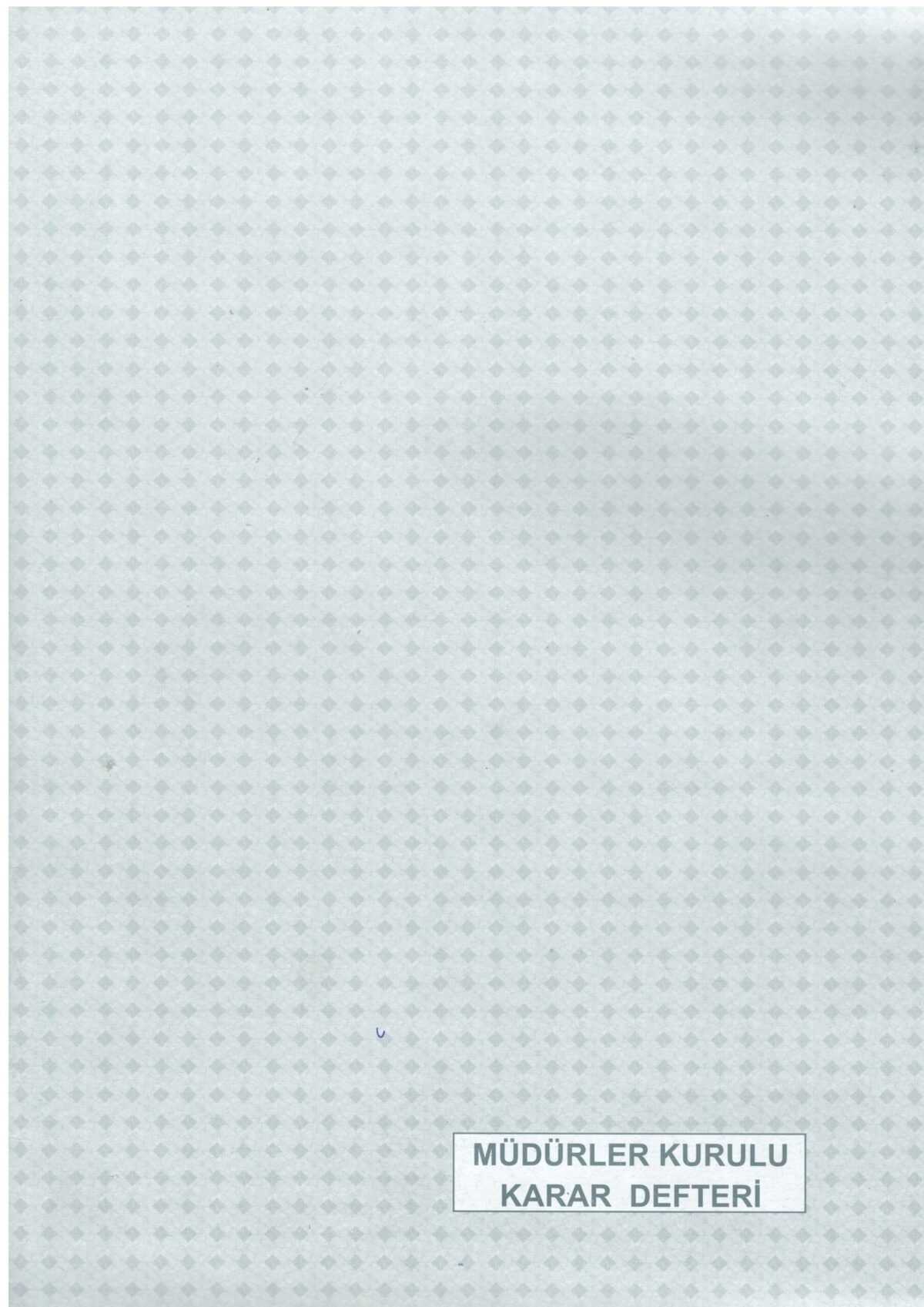DILMAN MUDURLER KURULU KARAR DEFTERI 40YP - Görsel 1