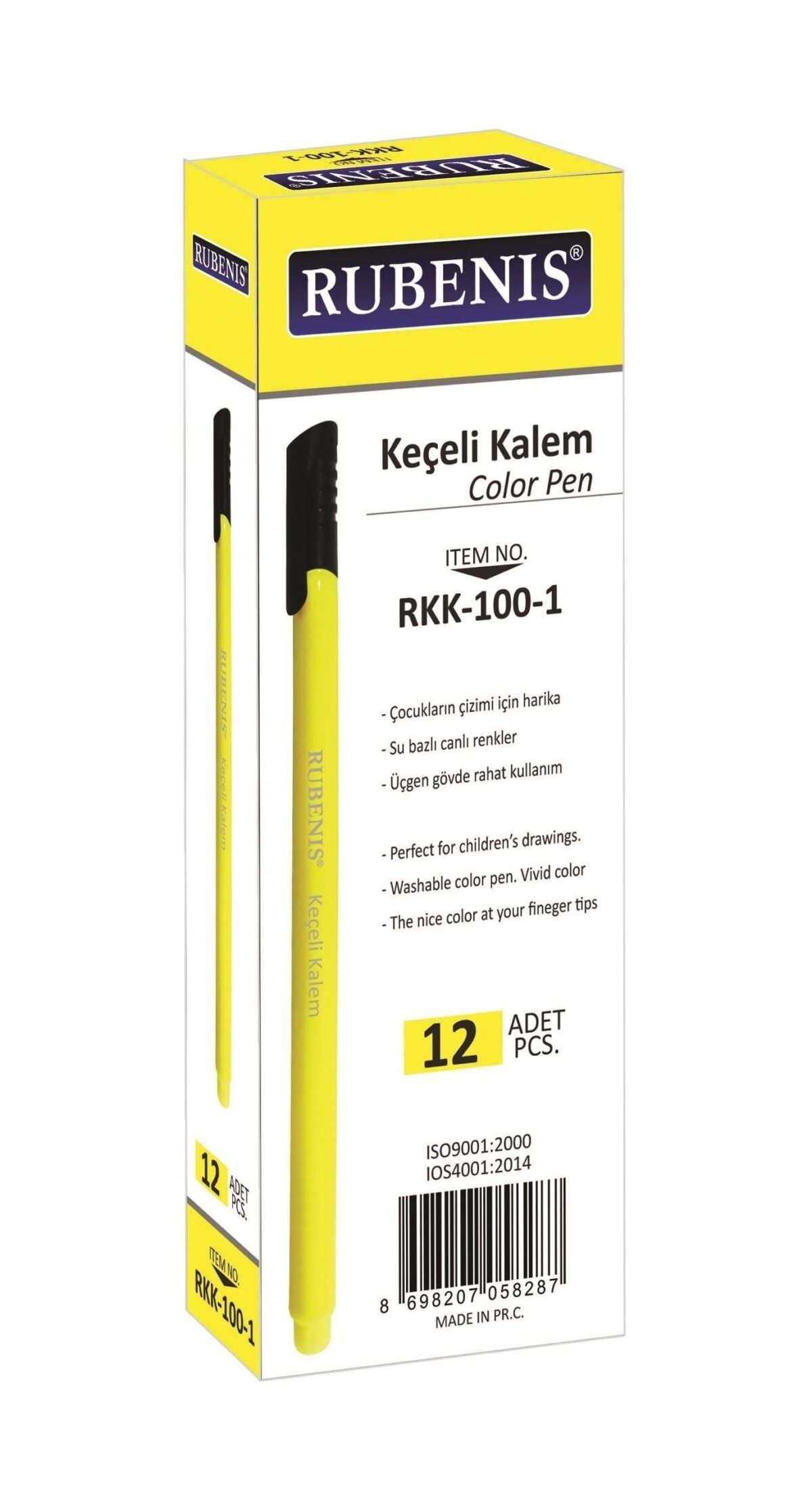 RUBENIS RKK-101 INCE UCGEN GOVDE KECELI KALEM - Görsel 1