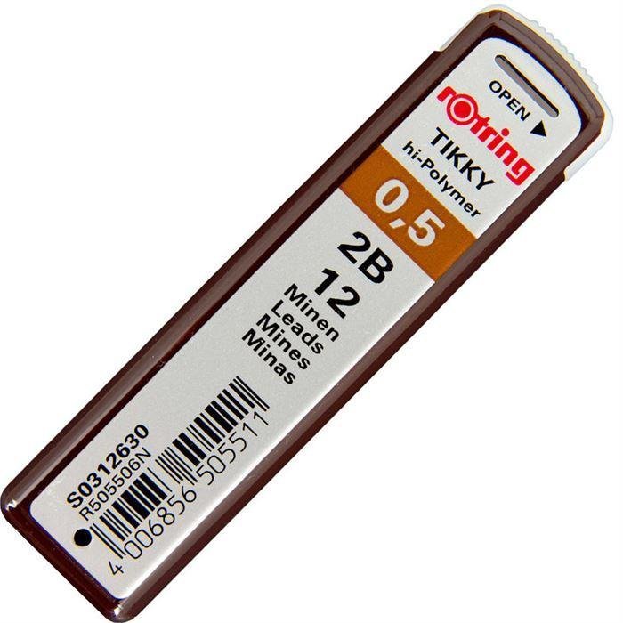 42798 ROTRING HI-POLYMER KURSUN KALEM UCU 0.5mm 2B - Görsel 1