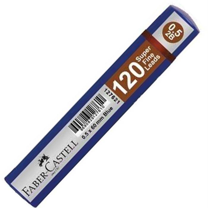 42856 FABER CASTELL MIN 2B 05 SUPER FINE (60mm)MAVI - Görsel 1