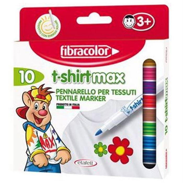 42890 FIBRACOLOR T-SHIRT MARKER 6 RENK - Görsel 1