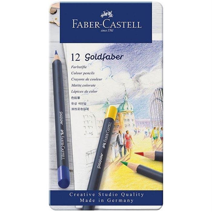 43684 FABER CASTELL GOLDFABER BOYA KALEMI 12LI - Görsel 1