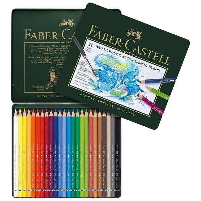 43725 FABER CASTELL ALBRECHT DURER AQUARELLA B.KALEMI 24 - Görsel 1