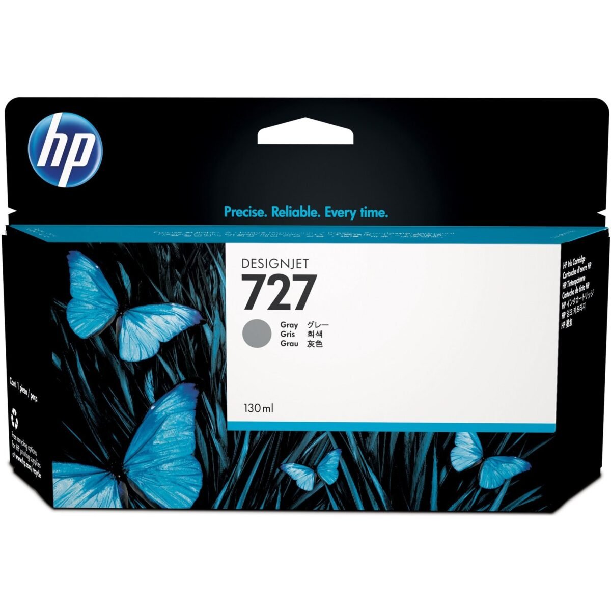 HP YAZICI KARTUS B3P24A (727) 130 GRAY  - Görsel 1