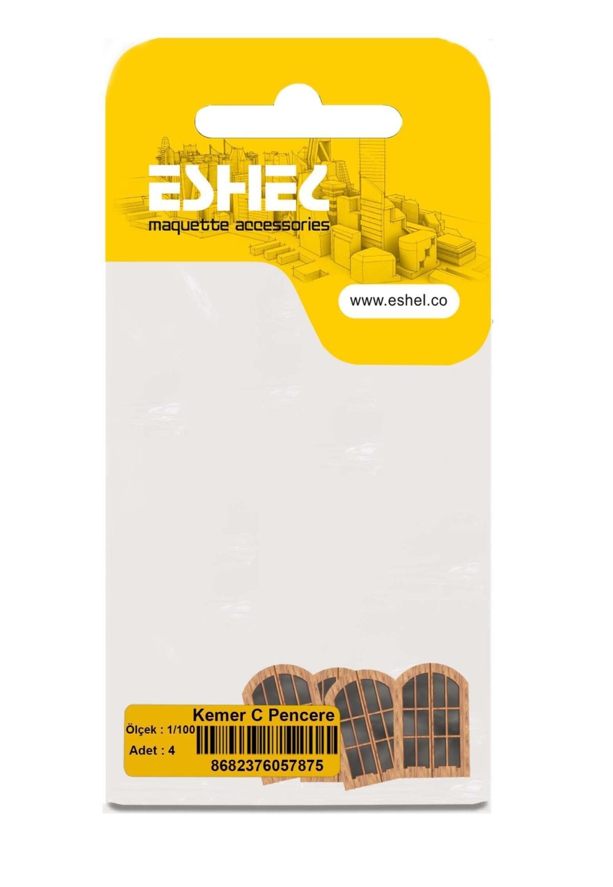 ESHEL KEMER C PENCERE--1/100--4 LU - Görsel 1