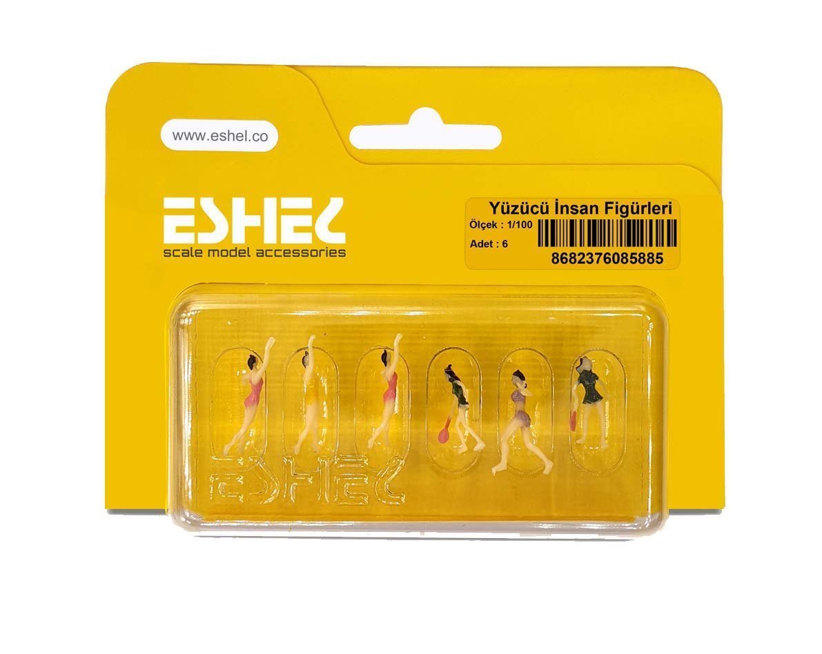46933 ESHEL YUZUCU INSAN FIGURLERI--1/100--6 LI - Görsel 1