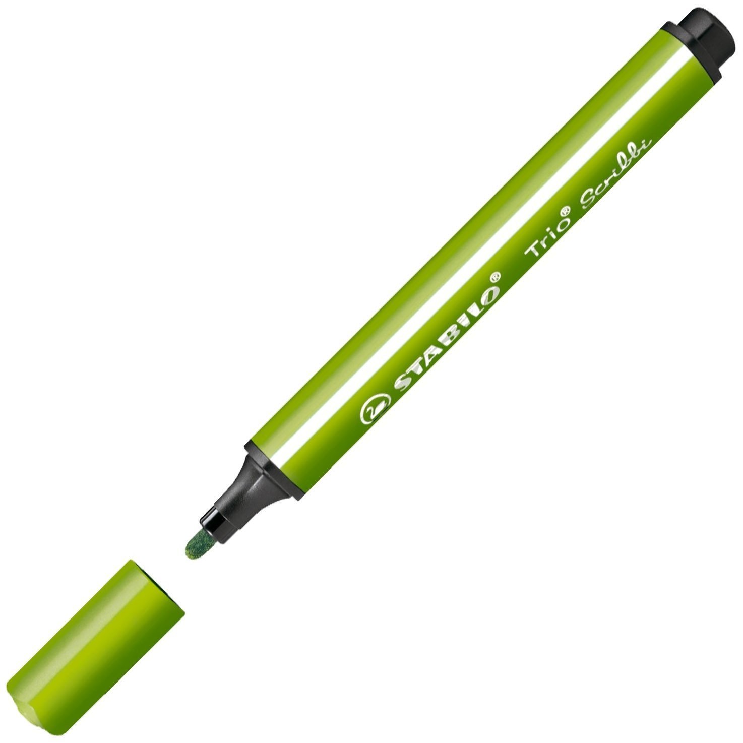 46984 STABILO TRIO SCRIBBI YAYLI UCLU KECELI KALEM A.YES - Görsel 1