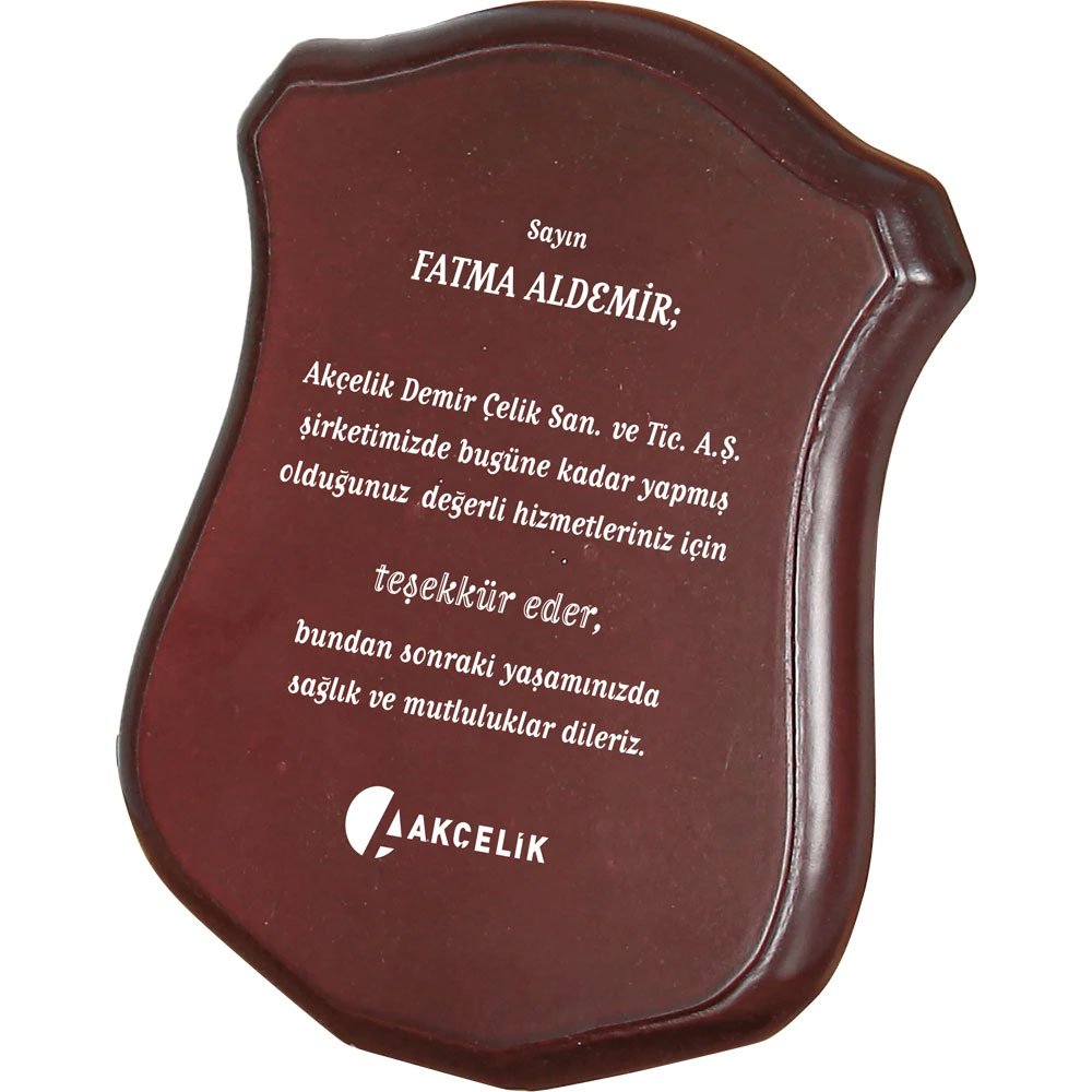 BK-76 Ahşap Plaket 12 x 19 cm BK-76 Ahşap Plaket 12 x 19 cm - Görsel 1