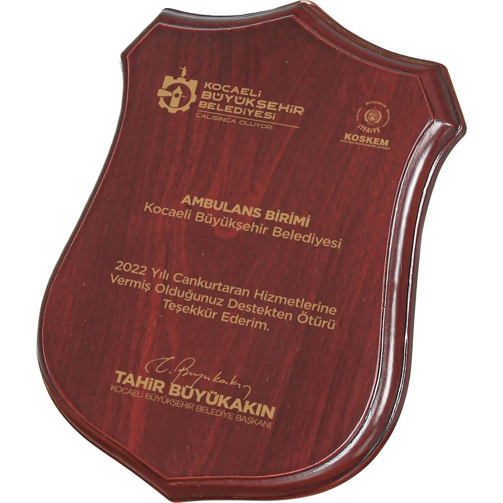 BK-75 Ahşap Plaket 20 x 24 cm BK-75 Ahşap Plaket 20 x 24 cm - Görsel 1