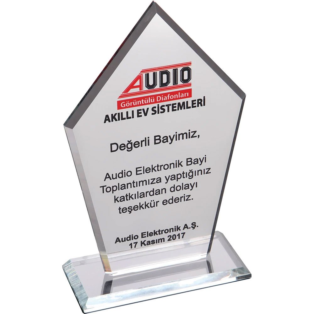 EKT-161-ŞF Kristal Plaket Şeffaf 12 x 21 cm EKT-161-ŞF Kristal Plaket Şeffaf 12 x 21 cm - Görsel 1