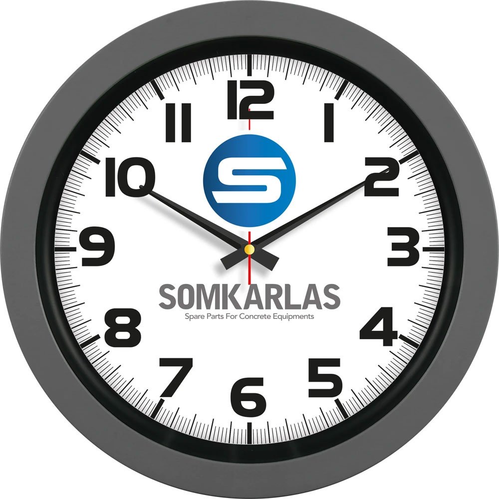 V30-346-FM Plastik Duvar Saati Füme Ø 40 cm V30-346-FM Plastik Duvar Saati Füme Ø 40 cm - Görsel 1
